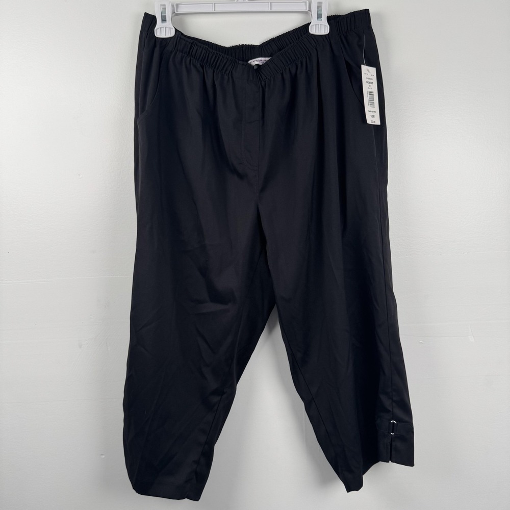 Allison Daley Pants Womens 16W (34x19) Pull On Tapered Stretch Polyester